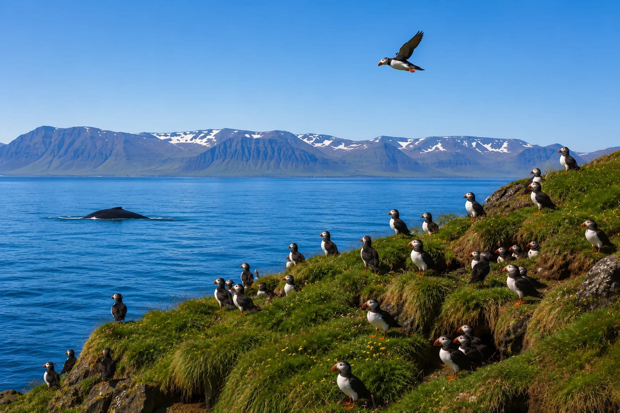 Puffin And Whale Watching Iceland